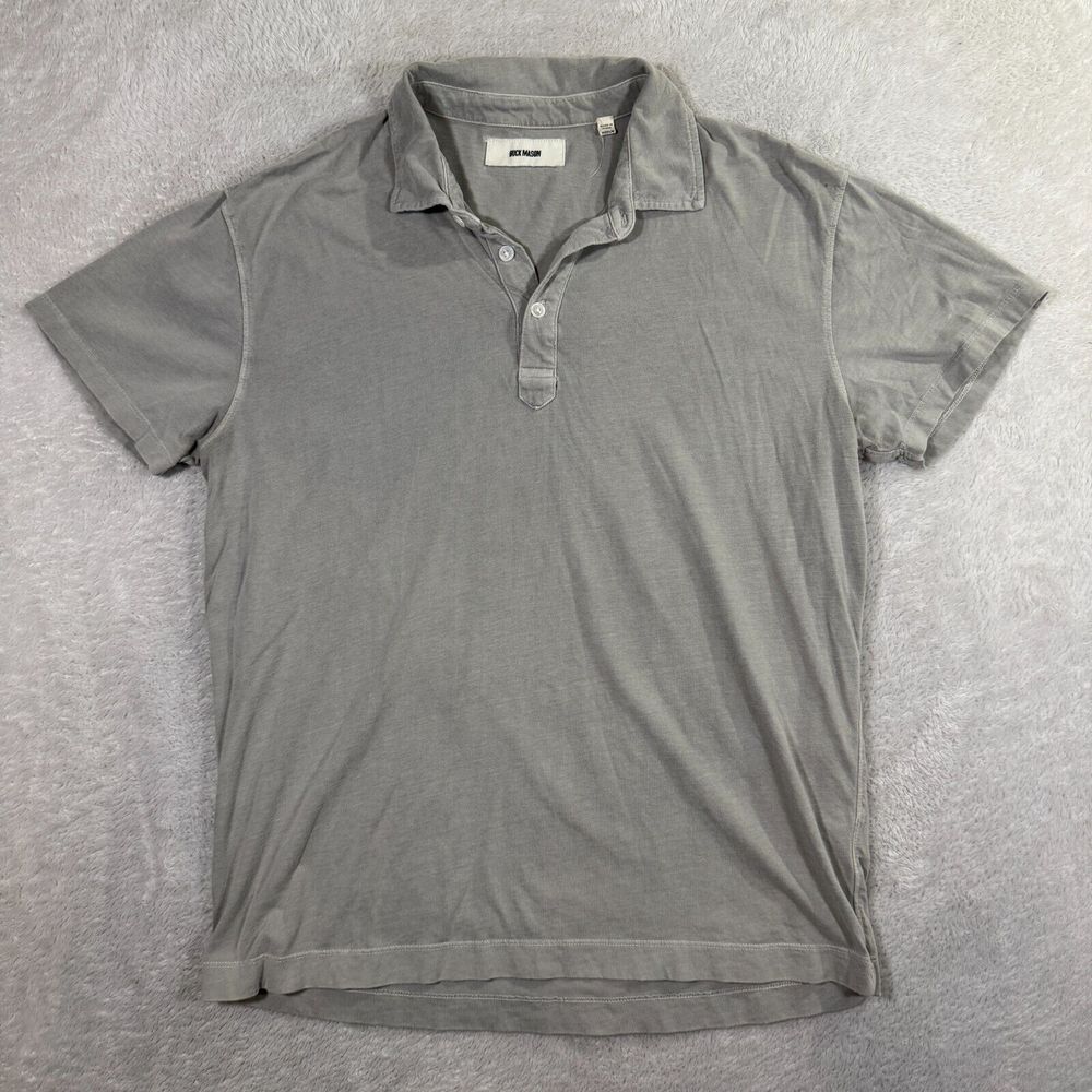 Buck Mason Gray Polo Shirt